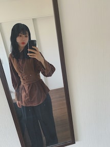 シャツ/ブラウス(長袖/七分) UNDRESSED LADY KUNG FU SHIRT Ameri（アメリ）の「UNDRESSED LADY KUNG FU SHIRT（シャツ/ブラウス