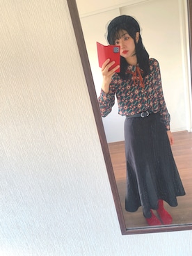 「REDYAZEL（レディアゼル）のアイテム」を使った、ゆさん（レディース・166cm）の秋コーディネート