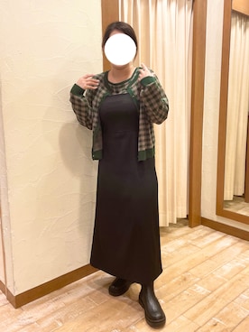 「ehka sopo（エヘカソポ）のアイテム（アンサンブル）」を使った、マツダさん（レディース・156cm）の秋コーディネート