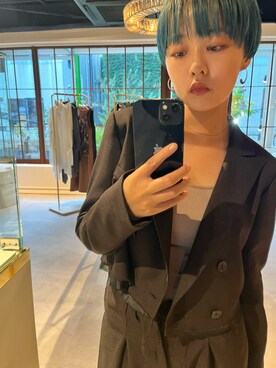 「PROVOKE （プロヴォーク）のアイテム（ジャケット/アウター）」を使った、deimyukaさん（レディース・159cm）の夏コーディネート