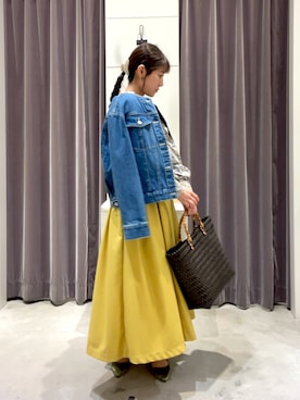 「Te chichi（テチチ）のアイテム（ノーカラージャケット）」を使った、ninaさん（レディース・157cm）の春コーディネート