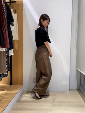 「Te chichi（テチチ）のアイテム（サンダル）」を使った、ninaさん（レディース・157cm）の夏コーディネート