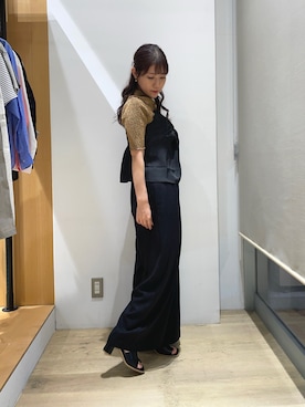 「Te chichi（テチチ）のアイテム（サンダル）」を使った、ninaさん（レディース・157cm）の夏コーディネート