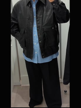 「Lui's（ルイス）のアイテム（スラックス）」を使った、Nさん（メンズ・165cm）の春コーディネート