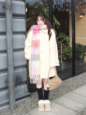 「アイテム（ソックス/靴下）」を使った、fu yuさん（レディース・160cm）の秋コーディネート
