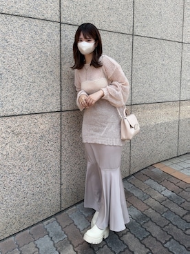 「H&M（エイチ・アンド・エム）のアイテム（ブーツ）」を使った、fu yuさん（レディース・160cm）の秋コーディネート
