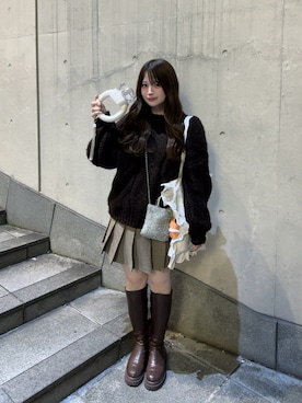 「Heather（ヘザー）のアイテム」を使った、fu yuさん（レディース・160cm）の秋コーディネート