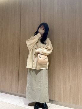 「淡色カジュアル」｜「アイテム（ワンピース/ドレス）」を使った、fu yuさん（レディース・160cm）の秋コーディネート