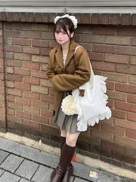 「Heather（ヘザー）のアイテム」を使った、fu yuさん（レディース・160cm）の秋コーディネート