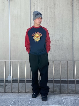 「XLARGE（エクストララージ）のアイテム（帽子）」を使った、Xlarge_Willyさん（メンズ・165cm）の春コーディネート