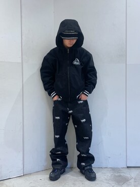 「XLARGE（エクストララージ）のアイテム（ブルゾン）」を使った、Xlarge_Willyさん（メンズ・165cm）の冬コーディネート