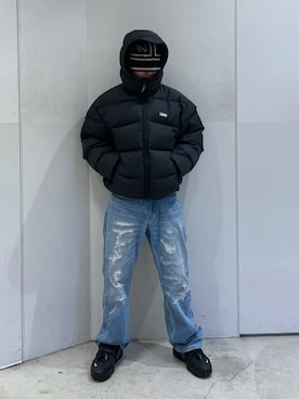 「XLARGE（エクストララージ）のアイテム（ダウンジャケット/コート）」を使った、Xlarge_Willyさん（メンズ・165cm）の冬コーディネート