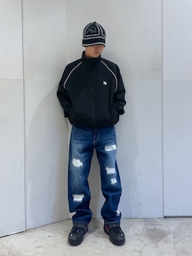 「XLARGE（エクストララージ）のアイテム（ナイロンジャケット）」を使った、Xlarge_Willyさん（メンズ・165cm）の冬コーディネート