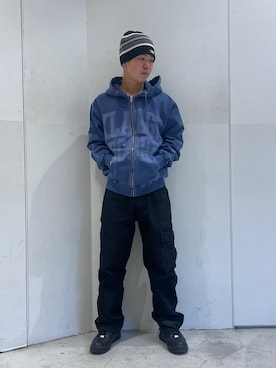 「XLARGE（エクストララージ）のアイテム（帽子）」を使った、Xlarge_Willyさん（メンズ・165cm）の春コーディネート