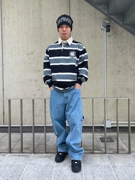 「XLARGE（エクストララージ）のアイテム（帽子）」を使った、Xlarge_Willyさん（メンズ・165cm）の春コーディネート