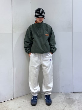「XLARGE（エクストララージ）のアイテム（ブルゾン）」を使った、Xlarge_Willyさん（メンズ・165cm）の冬コーディネート