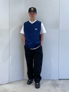 「XLARGE（エクストララージ）のアイテム（帽子）」を使った、Xlarge_Willyさん（メンズ・165cm）の春コーディネート
