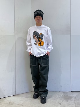 「XLARGE（エクストララージ）のアイテム（帽子）」を使った、Xlarge_Willyさん（メンズ・165cm）の春コーディネート