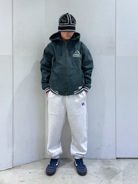 「XLARGE（エクストララージ）のアイテム（ブルゾン）」を使った、Xlarge_Willyさん（メンズ・165cm）の冬コーディネート