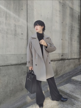 「ADRER（アドラー）のHigh sole leather heel boots/ハイソールレザーヒールブーツ（ブーツ）」を使った、shuuさん（メンズ・163cm）の冬コーディネート