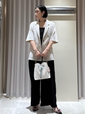 「アイテム（テーラードジャケット）」を使った、harunaさん（レディース・162cm・30代）の夏コーディネート