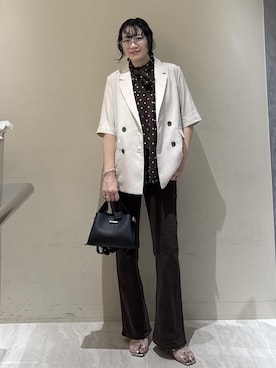 「VIS（ビス）のアイテム（パンツ）」を使った、harunaさん（レディース・162cm）の夏コーディネート