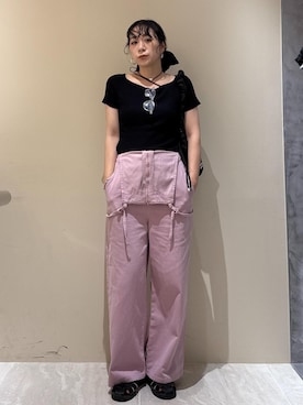 「アイテム（ニット/セーター）」を使った、harunaさん（レディース・162cm・30代）の夏コーディネート