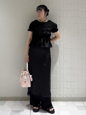 「VIS（ビス）のアイテム」を使った、harunaさん（レディース・162cm）の夏コーディネート