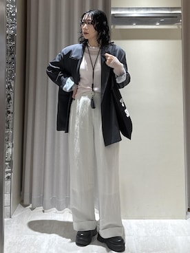 「VIS（ビス）のアイテム（トップス）」を使った、harunaさん（レディース・162cm）の春コーディネート