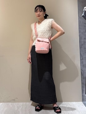 「アイテム（ニット/セーター）」を使った、harunaさん（レディース・162cm・30代）の夏コーディネート