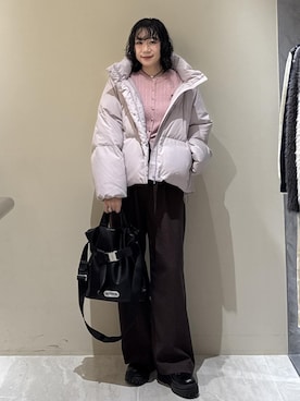 「Juze（ジュゼ）のアイテム」を使った、harunaさん（レディース・162cm）の冬コーディネート