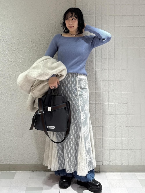 タンクソールサイドニットブーツ