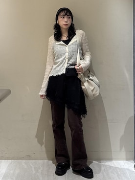 「VIS（ビス）のアイテム（トップス）」を使った、harunaさん（レディース・162cm）の秋コーディネート