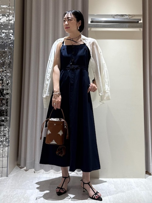 POLO BCS】VIS別注フロントボタンツイルワンピース（ワンピース
