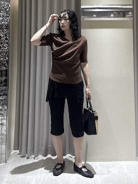 「VIS（ビス）のアイテム（パンツ）」を使った、harunaさん（レディース・162cm）の夏コーディネート