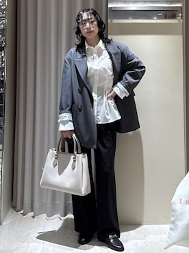 「VIS（ビス）のアイテム（ジャケット/アウター）」を使った、harunaさん（レディース・162cm）の春コーディネート