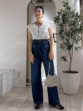 「アイテム（キャミソール）」を使った、harunaさん（レディース・162cm）の夏コーディネート