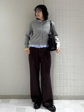 「Juze（ジュゼ）のアイテム」を使った、harunaさん（レディース・162cm）の冬コーディネート