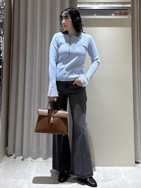 「VIS（ビス）のアイテム（トップス）」を使った、harunaさん（レディース・162cm）の春コーディネート