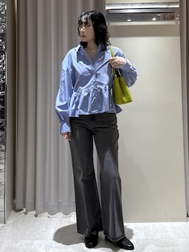 「VIS（ビス）のアイテム（トップス）」を使った、harunaさん（レディース・162cm）の春コーディネート