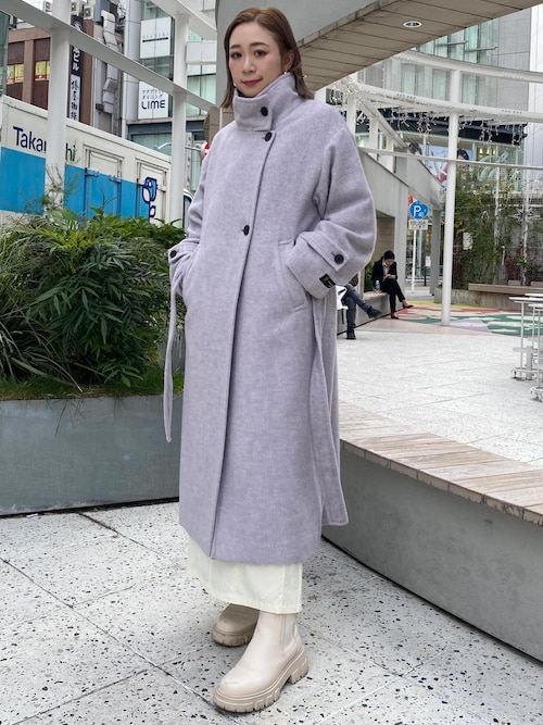 セール】【静電気防止】2WAY毛混シャギーロングコート（その他アウター