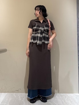 「アイテム（ワンピース）」を使った、harunaさん（レディース・162cm・30代）の夏コーディネート