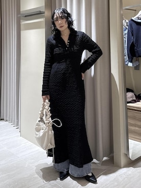 「VIS（ビス）のアイテム（パンツ）」を使った、harunaさん（レディース・162cm）の冬コーディネート