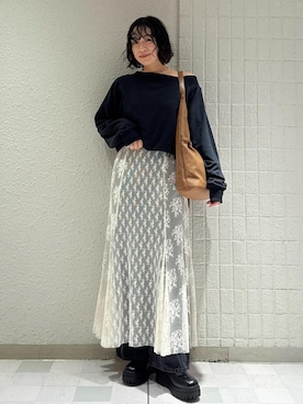 「アイテム（スウェット）」を使った、harunaさん（レディース・162cm・30代）の秋コーディネート