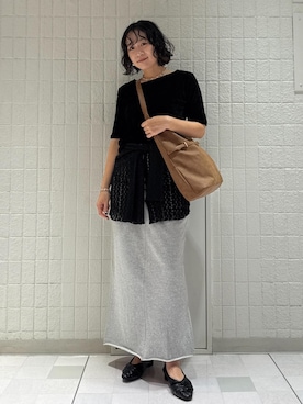 「アイテム（カーディガン/ボレロ）」を使った、harunaさん（レディース・162cm・30代）の夏コーディネート