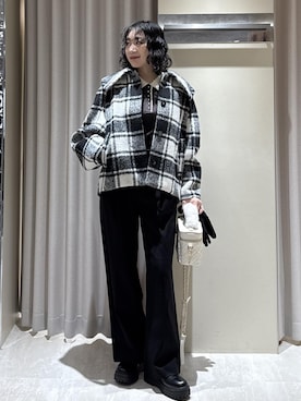 「アイテム（スラックス）」を使った、harunaさん（レディース・162cm・30代）の秋コーディネート