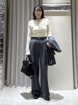 「VIS（ビス）のアイテム（パンツ）」を使った、harunaさん（レディース・162cm）の冬コーディネート