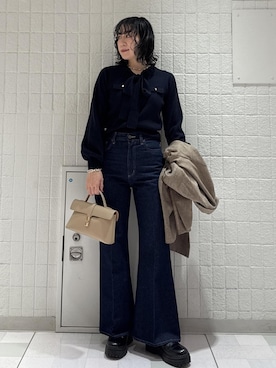 harunaさん（レディース・162cm）の冬コーディネート