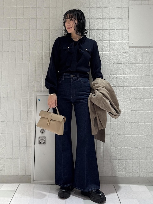 【セレモニー/通勤対応】【新色追加】ひねり金具ワンハンドルミニショルダーバッグ