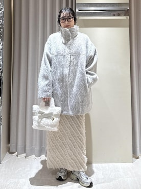 「アイテム（チュニック）」を使った、harunaさん（レディース・162cm・30代）の冬コーディネート